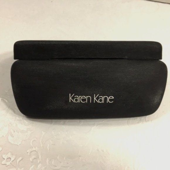 Karen Kane Designer 👓Eyeglasses👓 Hard Case Black - Picture 2 of 7